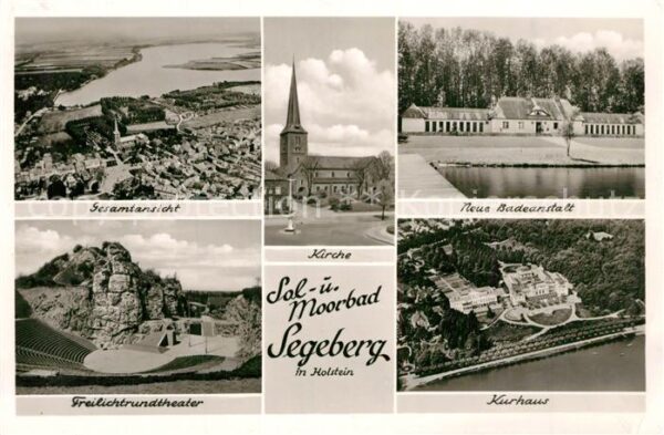 Segeberg Bad Fliegeraufnahme Kurhaus Kirche Freilich