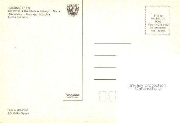 Jizerske hory Stadtansichten Landkarte – Bild 2