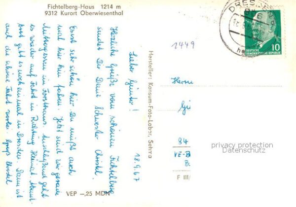 Oberwiesenthal Erzgebirge Fichtelberg Haus – Bild 2