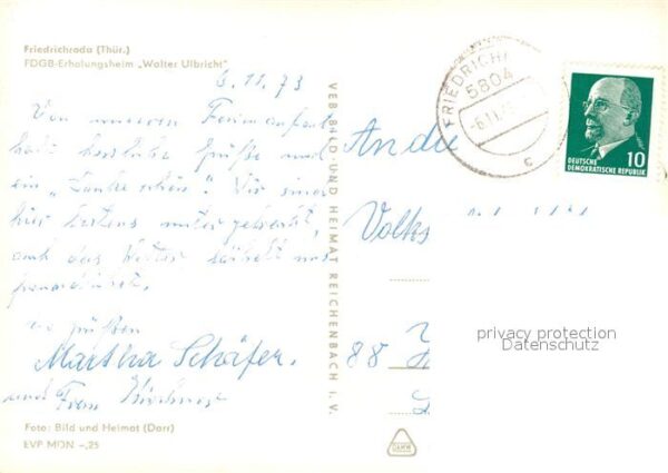 Friedrichroda FDGB Erholungsheim Walter Ulbricht – Bild 2