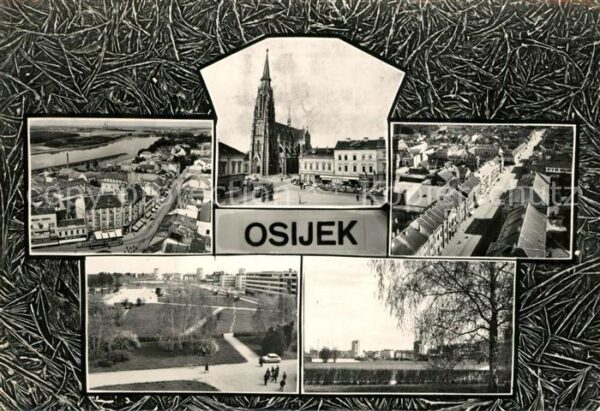 Osijek Croatia Kirche Stadtansichten