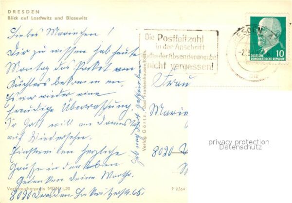 Dresden Fliegeraufnahme Loschwitz Blasewitz – Bild 2