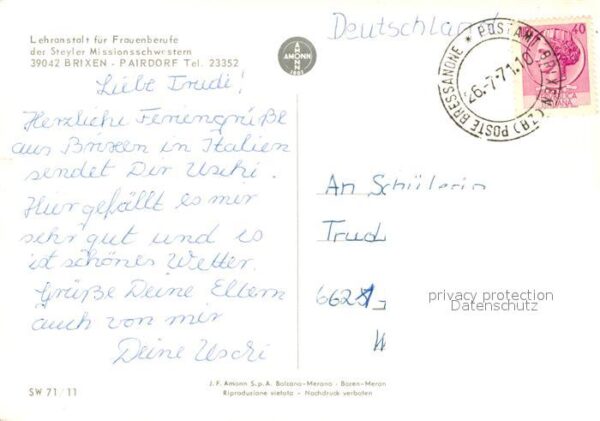 Brixen Suedtirol Lehreranstalt für Frauenberufe Steyler – Bild 2