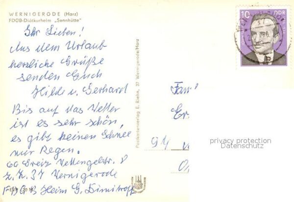 Wernigerode Harz FDGB Diätkurheim Sennhütte – Bild 2