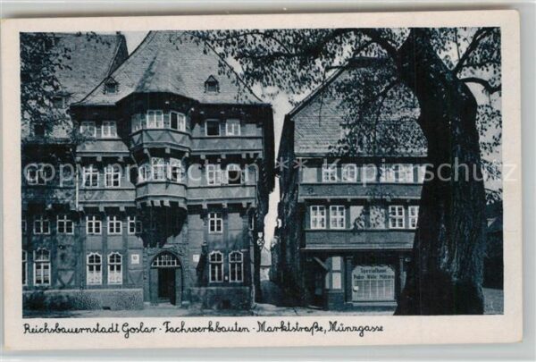 Goslar Fachwerkbauten Marktstraße Münzgasse