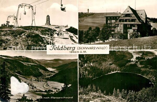 Feldberg Schwarzwald Sesselbahn Hotel Feldberger Hof Menzens