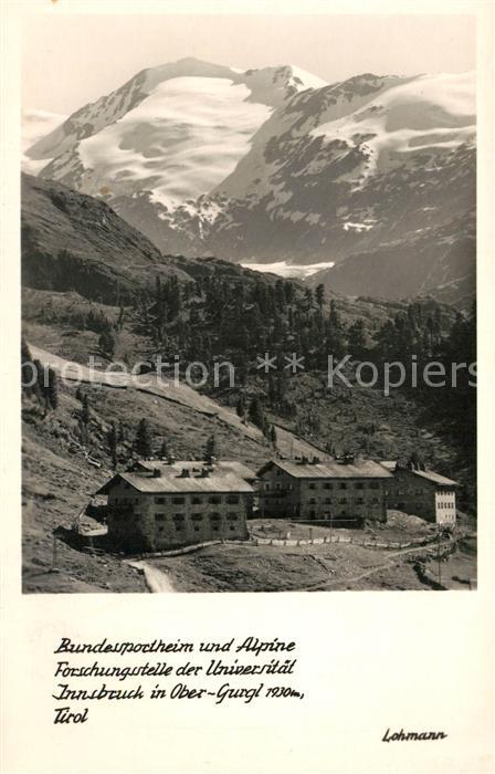 Obergurgl Soelden Tirol Bundessportheim und Alpine Forschungsst