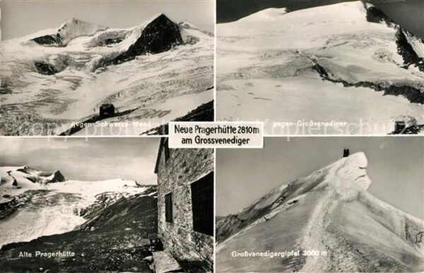 Grossvenediger Schwarze Wand Gipfel Alte Pragerhütte