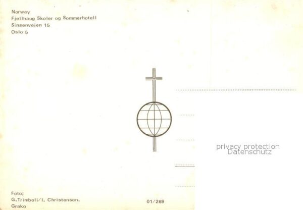 Norge Norwegen Fjellhaug Skoler og Sommerhotell – Bild 2
