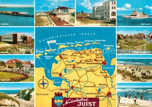 Insel Juist Inselbahn Strandhotel Kurhaus MS Frisia
