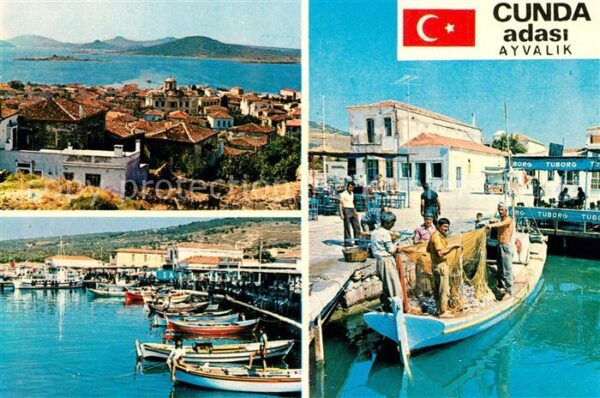 Ayvalik Ege Adalarimizdan Cunda dan uc ayri ger