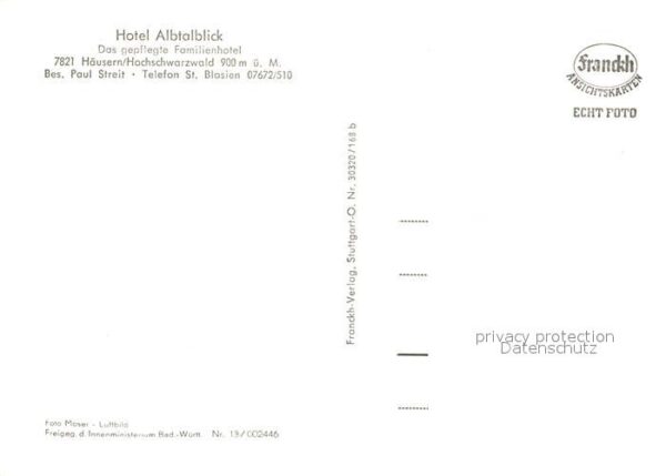 Haeusern Schwarzwald Hotel Albtalblick Fliegeraufnahme – Bild 2