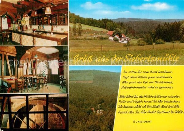 Rhoen Region Gaststätte Siebertsmühle Mühlrad im Lok