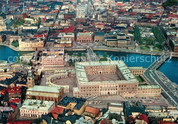 Stockholm Kungl Slottet och Riksdagshuset Flieger