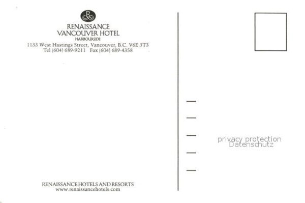 Vancouver British Columbia Renaissance Vancouver Hotel Harbourside – Bild 2