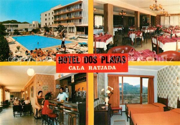 Cala Ratjada Hotel dos Playas Gastraum Bar Pool Zimm