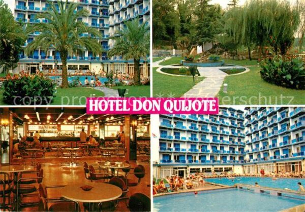 Lloret de Mar Hotel Don Quijote Gastraum Park Pool