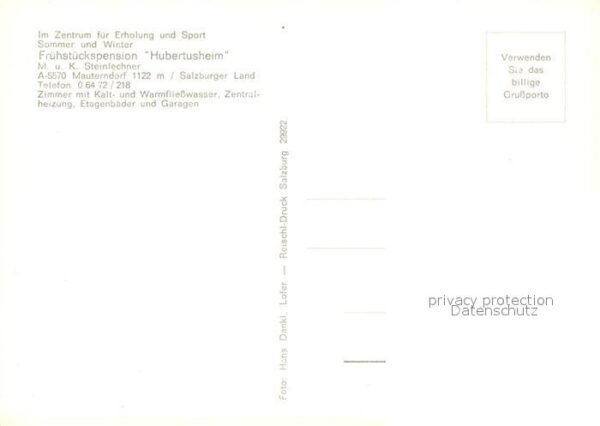 Mauterndorf Frühstückspension Hubertusheim – Bild 2