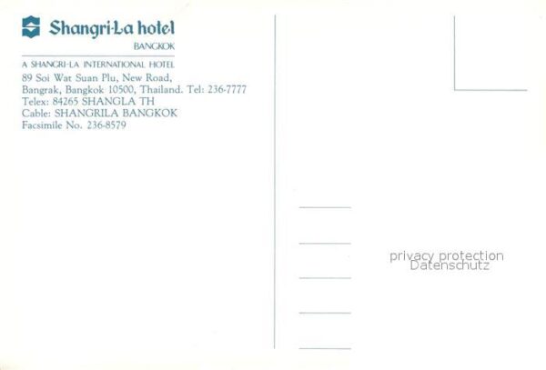 Bangkok Shrangri La Hotel – Bild 2