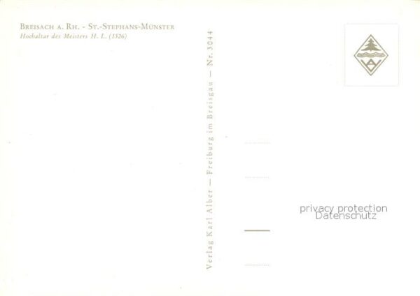 Breisach Rhein St Stephans Münster Hochaltar – Bild 2