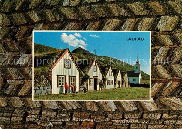 Island Iceland Pfarrhof Laufas