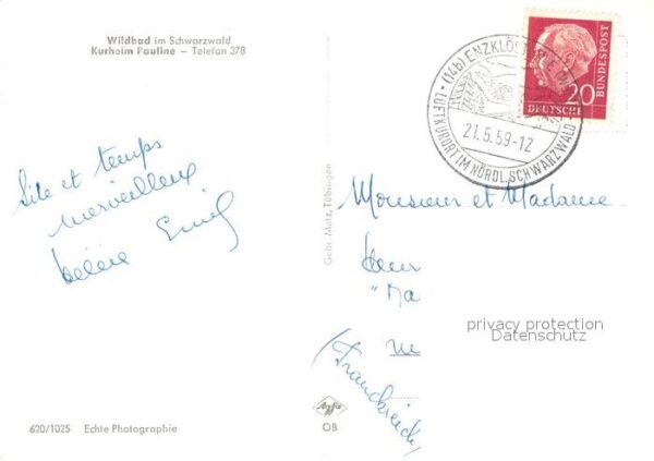 Wildbad Schwarzwald Kurheim Pauline – Bild 2