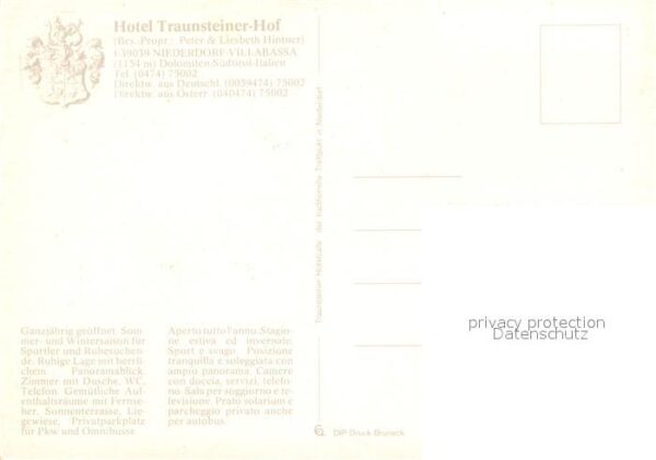 Niederdorf  Villabassa Bolzano IT Traunsteiner Hotel Caf – Bild 2