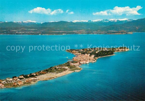 Sirmione Lago di Garda Fliegeraufnahme Halbinsel