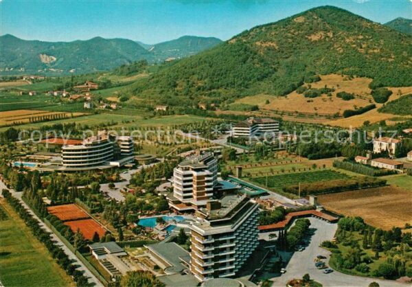 Galzignano Terme Fliegeraufnahme Zona Alberghiera