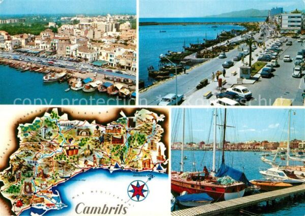 Cambrils Hafen Lageplan