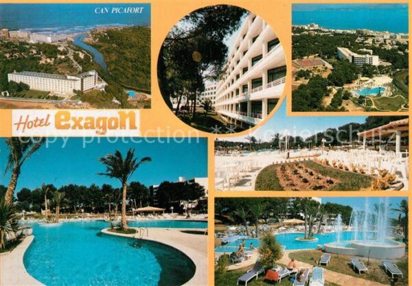 Can Picafort Mallorca Fliegeraufnahme Hotel Exagon