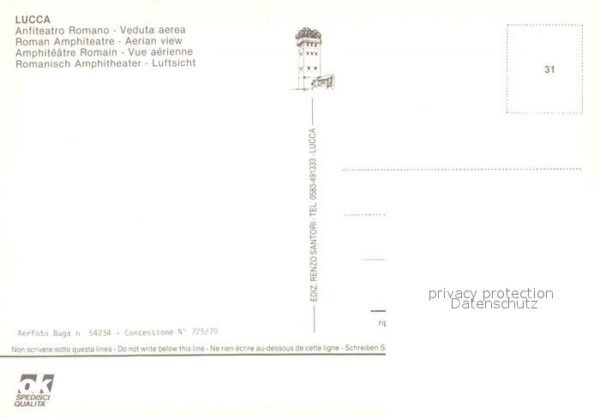 Lucca Fliegeraufnahme Anfiteatro Romano – Bild 2