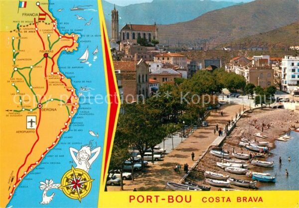Port Bou Strand Lageplan