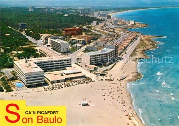 Can Picafort Mallorca Fliegeraufnahme Son Baulo