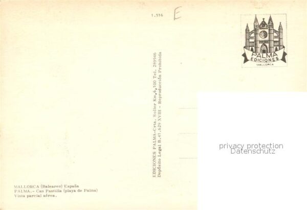 Can Pastilla Palma de Mallorca Fliegeraufnahme mit Strand und Hafen – Bild 2