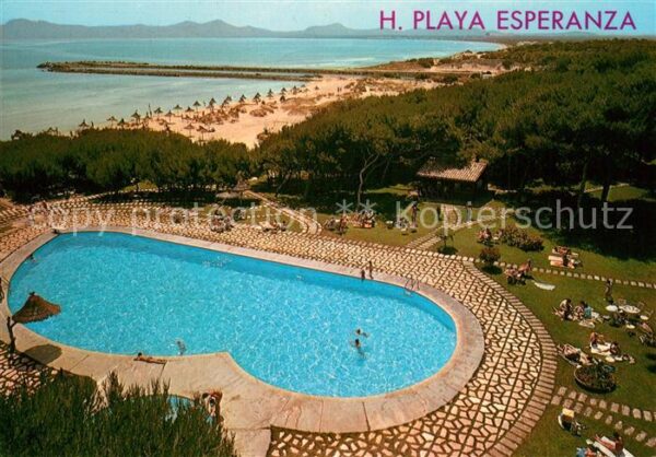 Bahia de Alcudia Fliegeraufnahme Hotel Playa Esperanza
