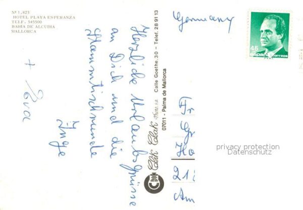 Bahia de Alcudia Fliegeraufnahme Hotel Playa Esperanza – Bild 2