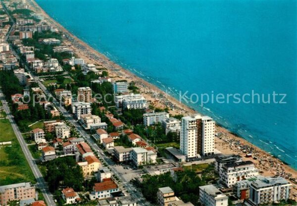 Jesolo Fliegeraufnahme mit Strand