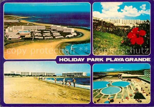 Lanzarote Kanarische Inseln Fliegeraufnahme Holiday Park Playa Gran