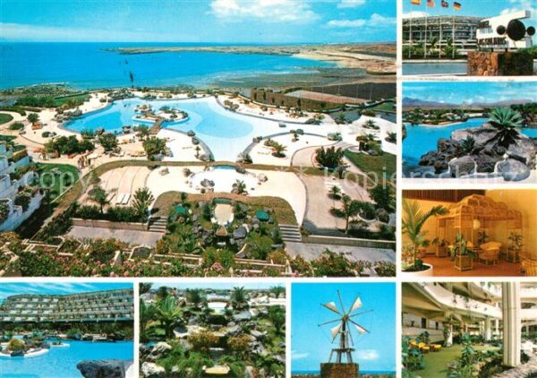 Lanzarote Kanarische Inseln Fliegeraufnahme Hotel Las Salinas