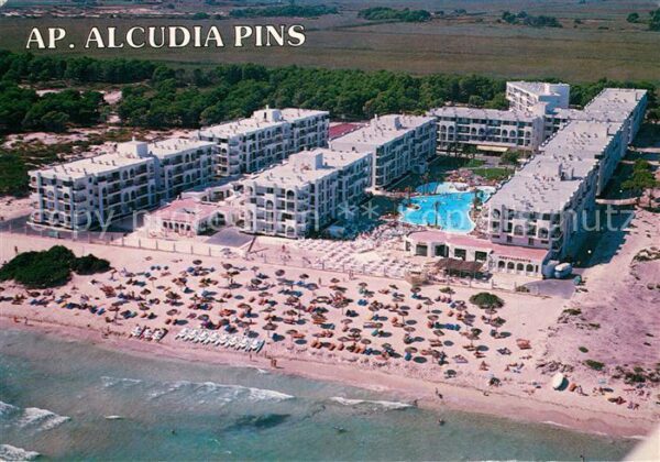 Playas de Muro Mallorca Fliegeraufnahme Apart. Alcudia Pins