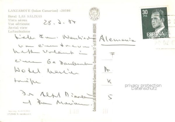 Lanzarote Kanarische Inseln Fliegeraufnahme Hotel Las Salinas – Bild 2