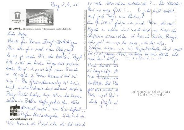 Litomysl Zamek Schloss Fliegeraufnahme – Bild 2