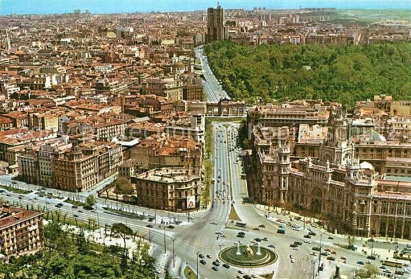 Madrid Spain Fliegeraufnahme