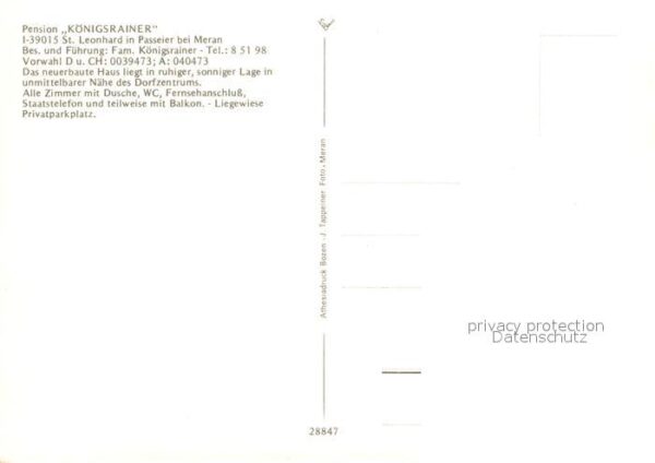 St Leonhard Passeier Pension K?nigsrainer – Bild 2