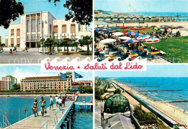 Venezia Venedig Lido Strand Seebr?cke