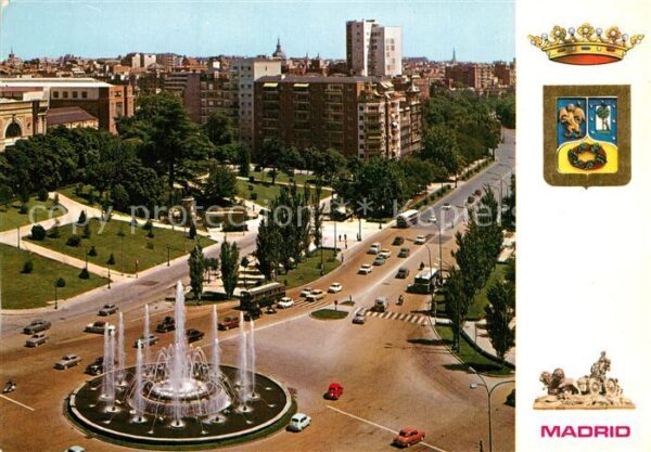 Madrid Spain Fliegeraufnahme Plaza de San Juan de la