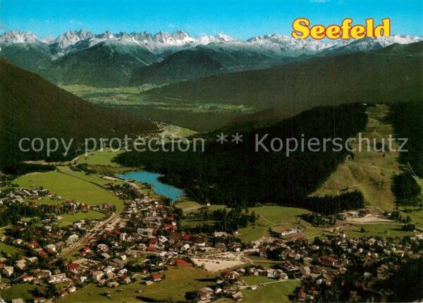 Seefeld Tirol Fliegeraufnahme mit Inntal und Kalkk?ge