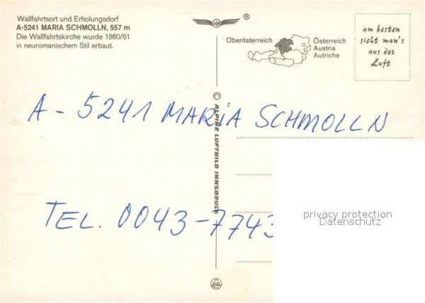 Maria Schmolln Fliegeraufnahme Wallfahrtstkirche – Bild 2