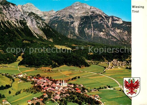 Wiesing Tirol Fliegeraufnahme mit Sonnwendjoch